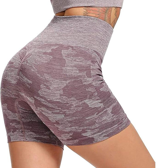 Ladies High Waisted Butt Lift Workout Shorts