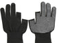 Lightweight breathable gloves with 2 half fingers