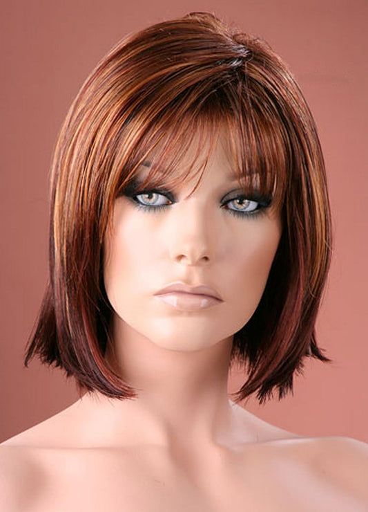 Forever Young UK Ladies Short Bob Wig Auburn Mix