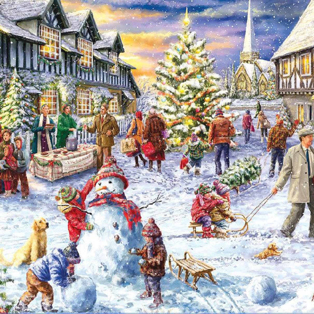Advent Christmas Calendar Puzzle 1008 Pieces 42 pieces per day for 24 days