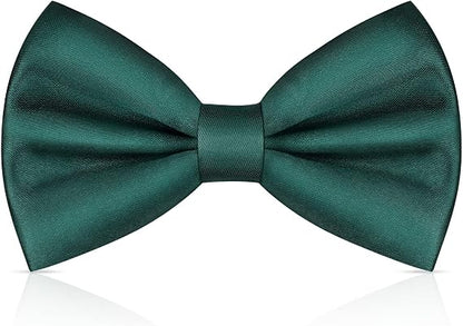 Men Pre-Tied Solid Bow Tie