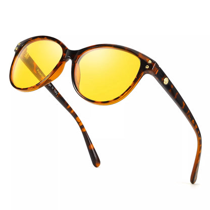 TJUTR Night Driving Glasses Yellow Lens Reduce Glare from Headlights