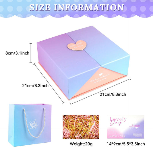 Pastel Gift Bag and Magnetic Close Box set