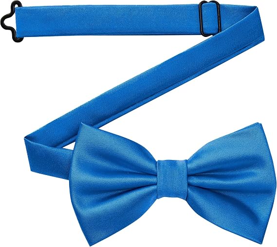 Men Pre-Tied Solid Bow Tie