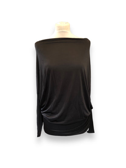 Ladies High neck Low back Batwing silky top