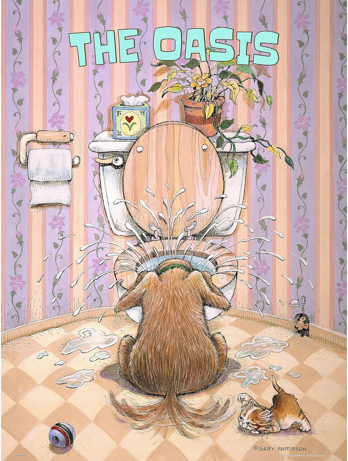 PieceRelax Plastic Jigsaw Puzzles for Adults 366 Pieces - Gary Patterson - The Oasis