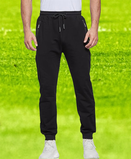 Mens Joggers Tracksuit Bottoms Men for Running Sports Lounge with Zip Pockets Elasticated Waist