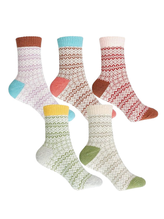 5 Pairs Winter Premium Ladies Thermal Socks