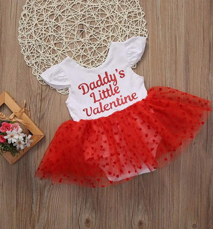 Daddy’s little Valentine baby tutu