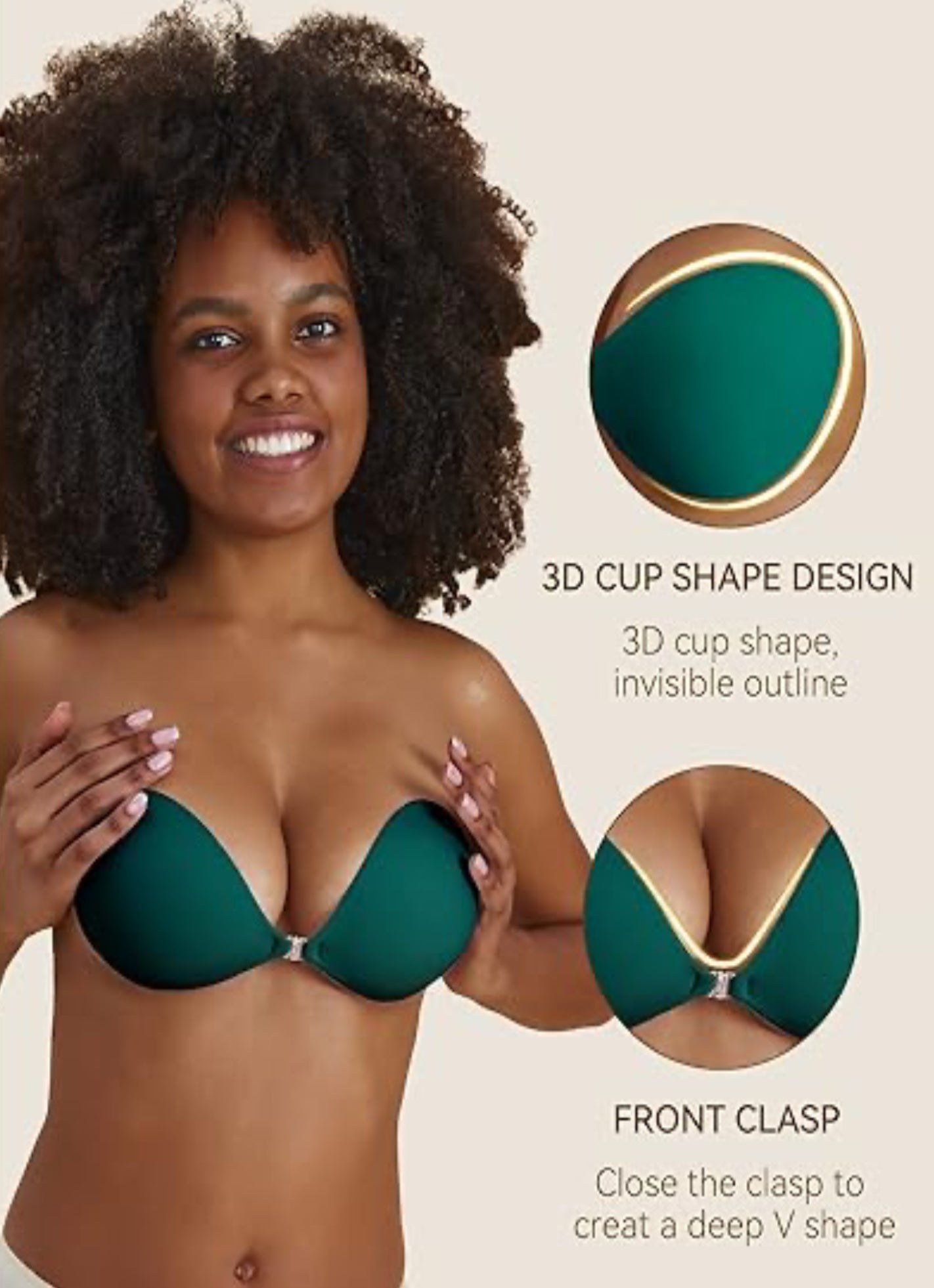 Niidor Sticky Bra Strapless Bras For Women Push Up