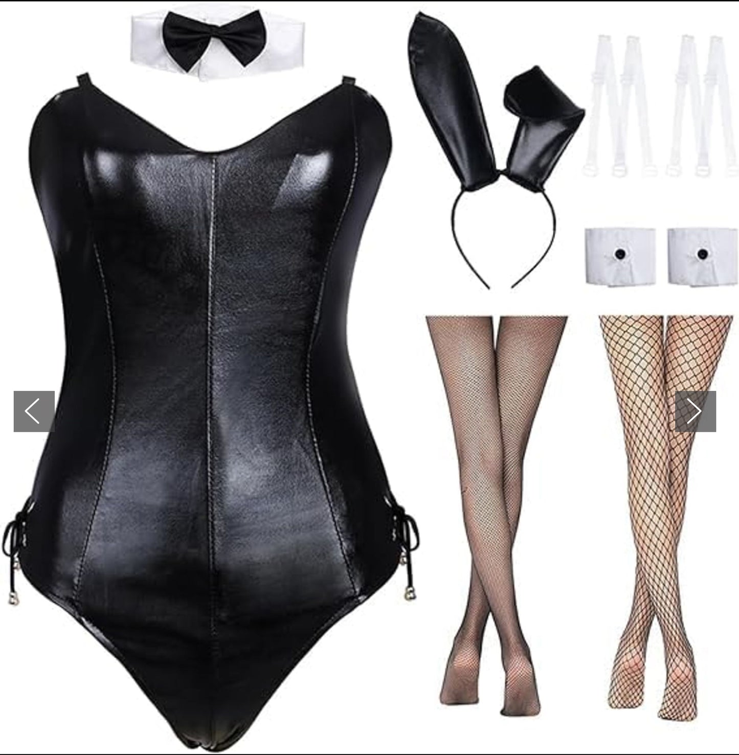 Bunny Girl Costume Adult Women Bodysuit