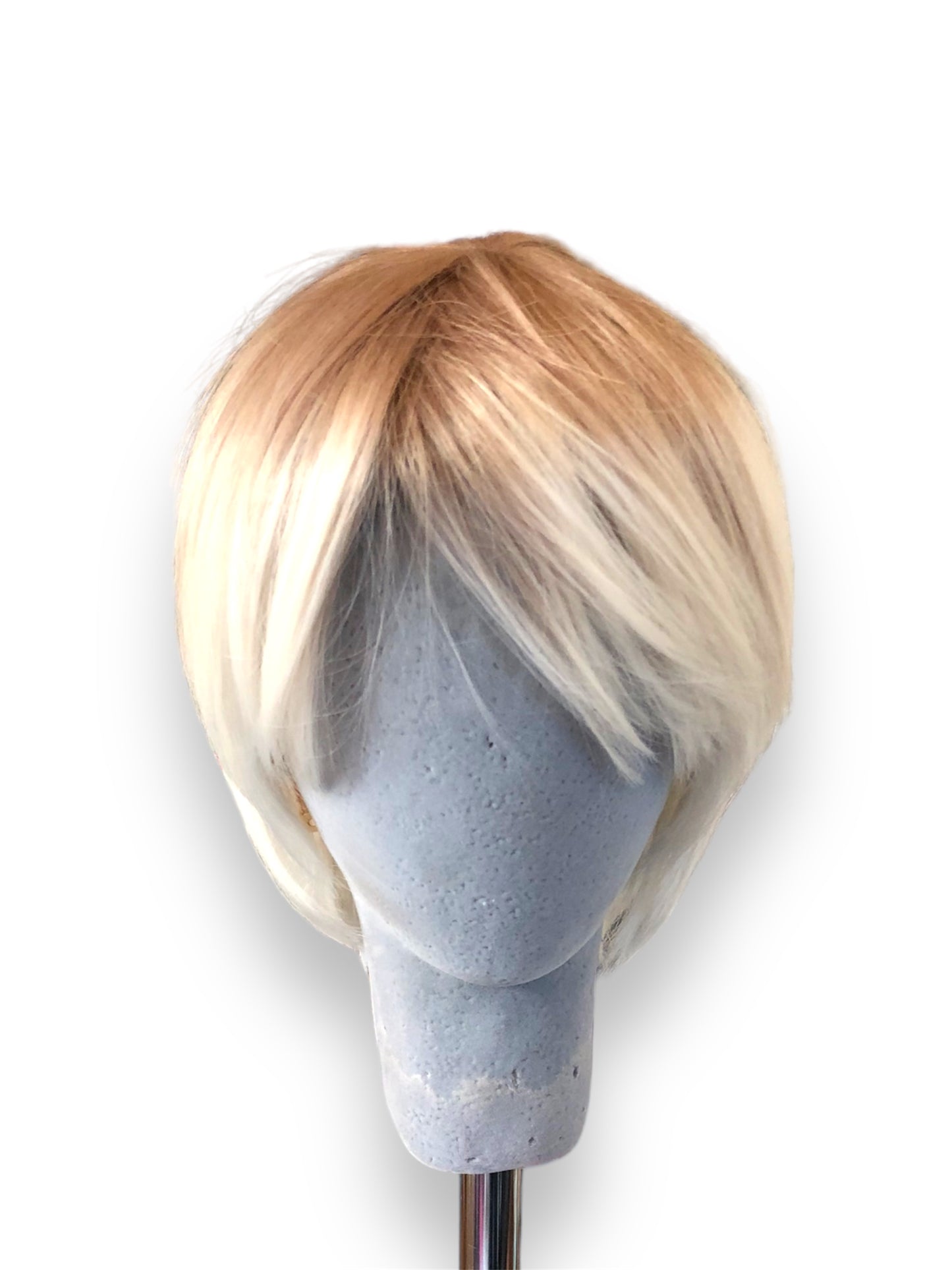 Ladies Short Bob Dark Root to Blonde Ombre Wig