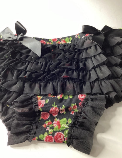 Superpeach floral ruffle shorts knickers