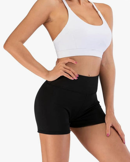 Adorel Butt lifting black workout yoga shorts