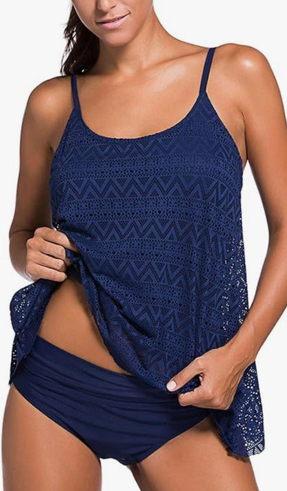 Women Two Piece Swimsuit Tummy Control Tankini