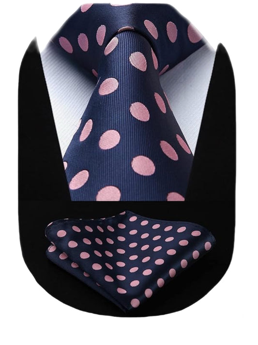 Mens Ties and Pocket Square Set