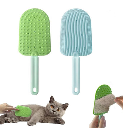 2PCS Cat Tongue Comb,New Cat Brush Upgraded Washable Silicone
