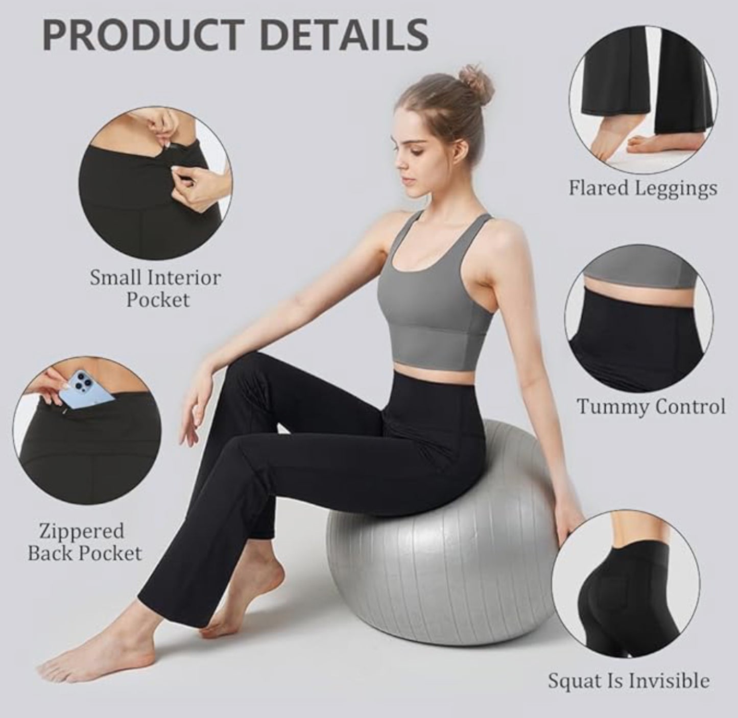 flintronic Bootcut Yoga Pants for Women