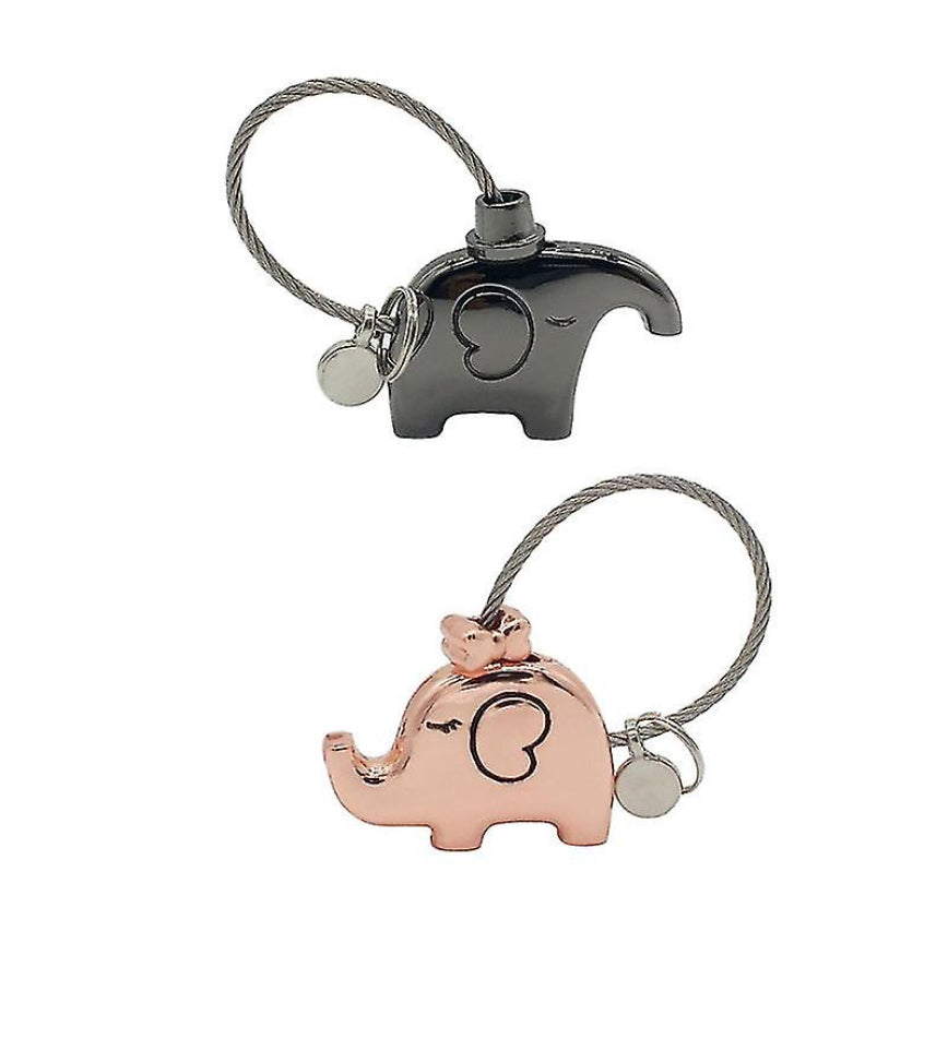 2pcs Lovely Elephant Keyring’s 