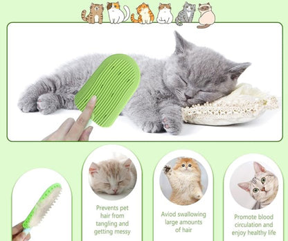 2PCS Cat Tongue Comb,New Cat Brush Upgraded Washable Silicone