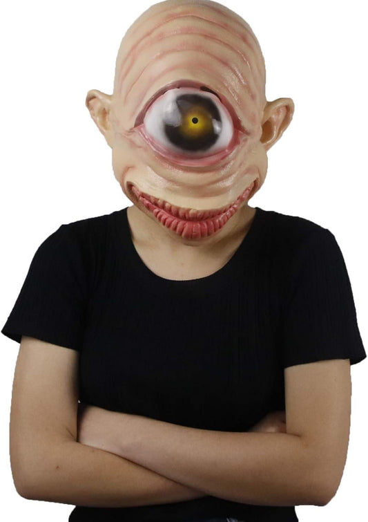 Adult Cosplay Latex Full Head Adult Cyclops mask