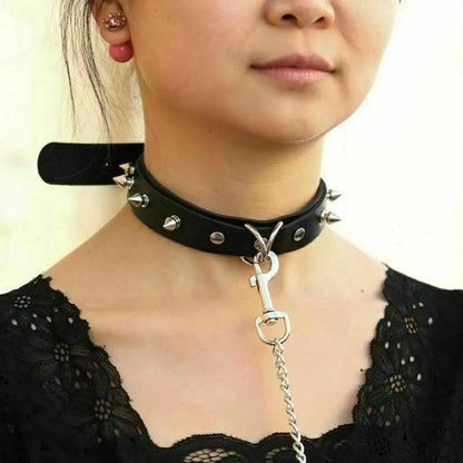 PU Leather Hauling Chain Collar