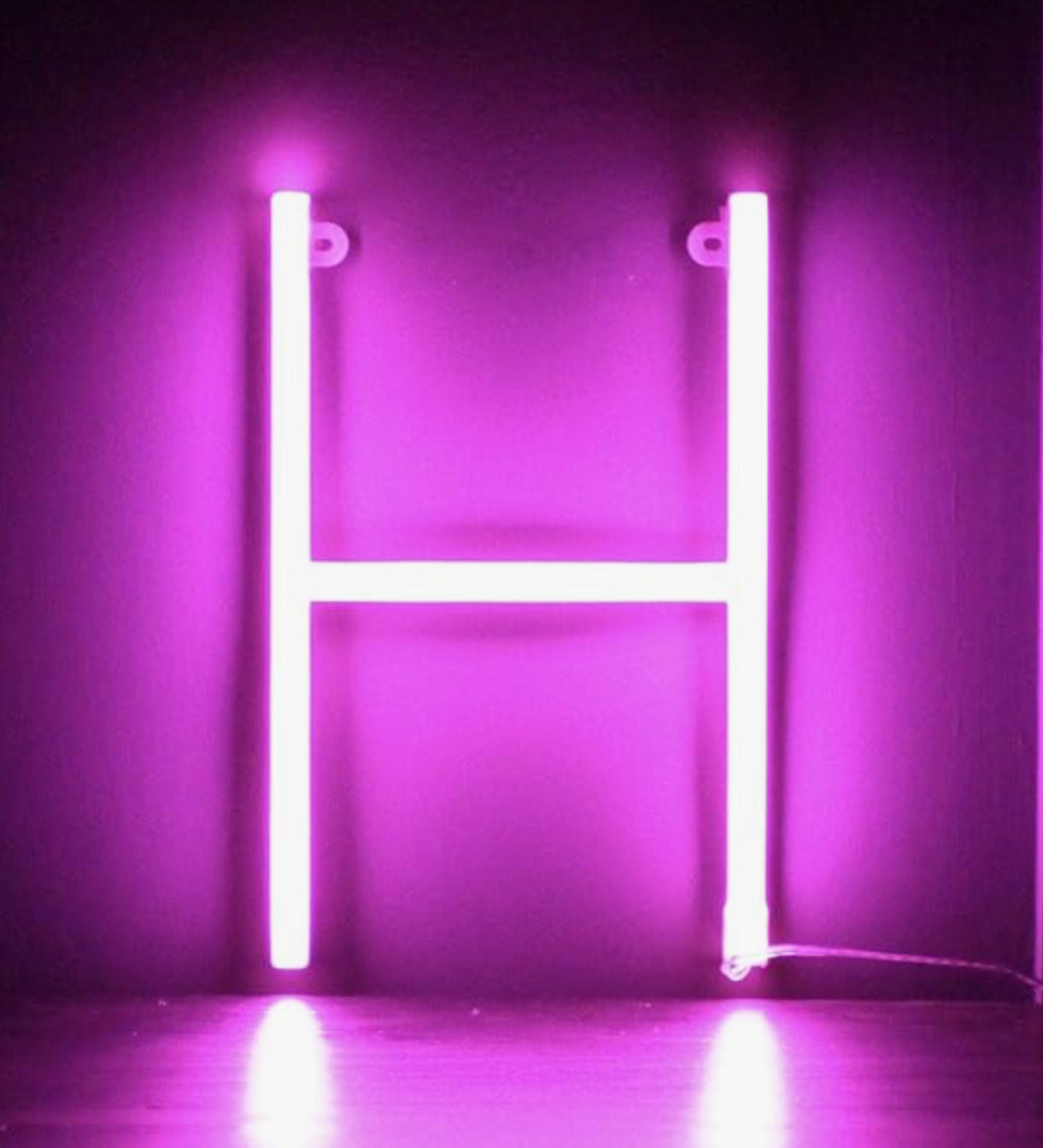 Pink Neon Alphabet Light by Smiling Faces