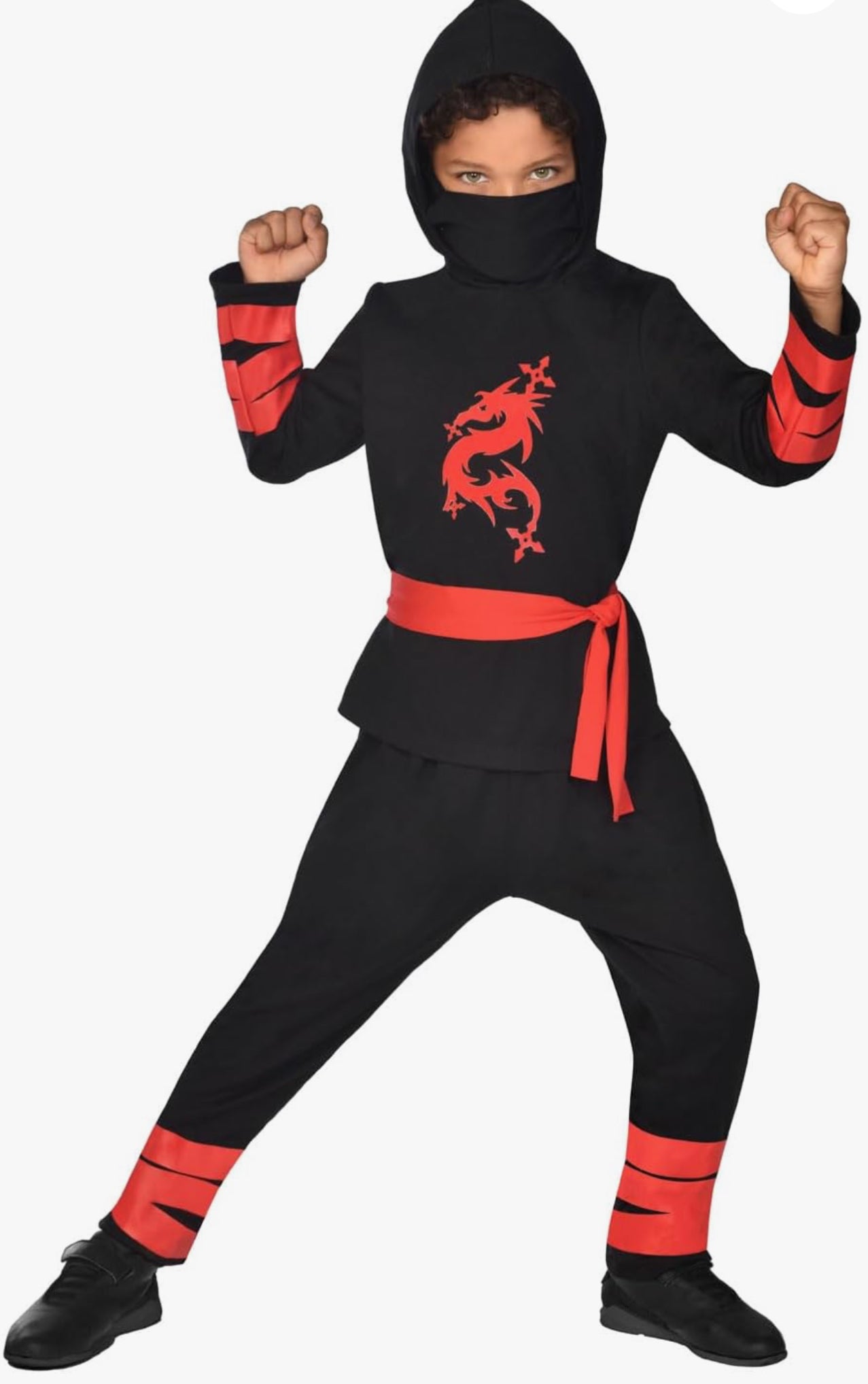 Childs Dragon Ninja Warrior Costume