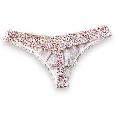 Superpeach Floral Silky Thong