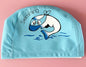 Children's elastic PU cartoon swimming cap