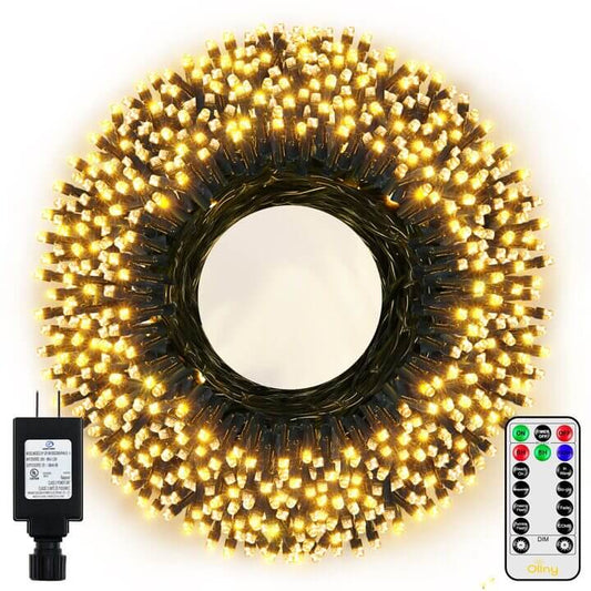 Ollny 400 LED 40m Warm White/ Multi Christmas String Lights Outdoor