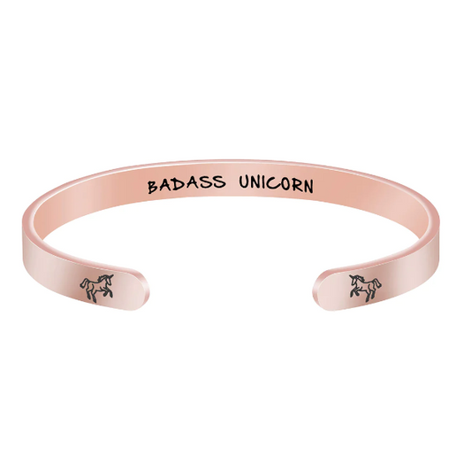 Badass Unicorn Inspirational Bracelets for A Daily Reminder