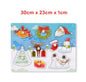 Twiddlers Childrens Christmas wooden peg puzzle