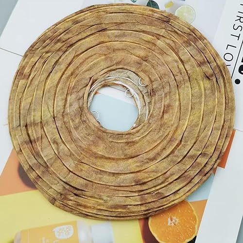 4 Pack Fake Wasp Nest Decoy – Realistic Wasp Deterrent for Outdoor Areas – Eco-Friendly Paper Hive Replica for Wasps, Hornets & Yellow Jackets