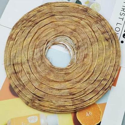 4 Pack Fake Wasp Nest Decoy – Realistic Wasp Deterrent for Outdoor Areas – Eco-Friendly Paper Hive Replica for Wasps, Hornets & Yellow Jackets