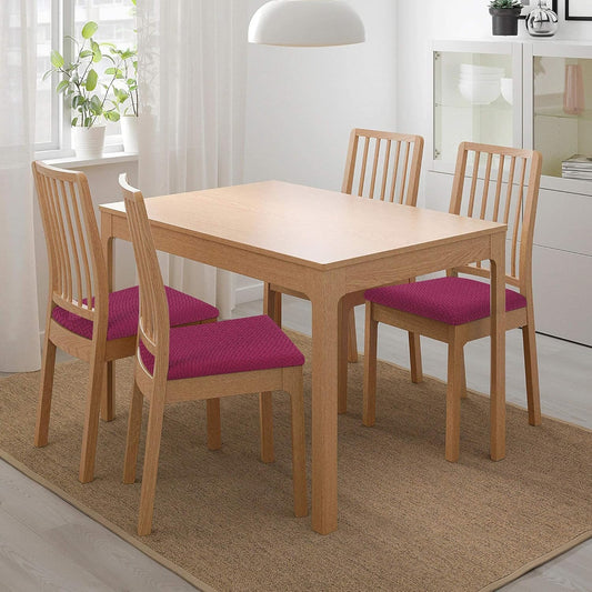 Dining Chair Stretch Jacquard Dining Chair Slipcovers Seat Protector Wine Red pack of 6