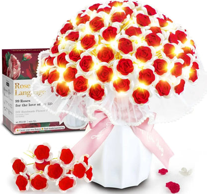 Vatos glittering bouquet of roses DIY set