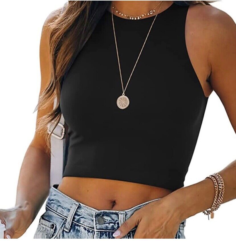 Women's Basic Cropped Sleeveless Tank top