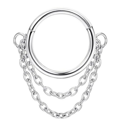 Kakonia 16G Septum Rings for Women Men Stainless Steel